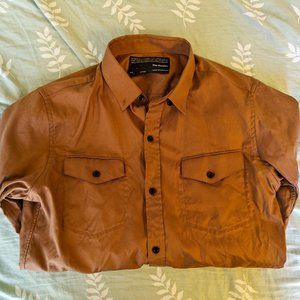 The Kooples Men's Long Sleeved Shirt - Tan Color, XS Size